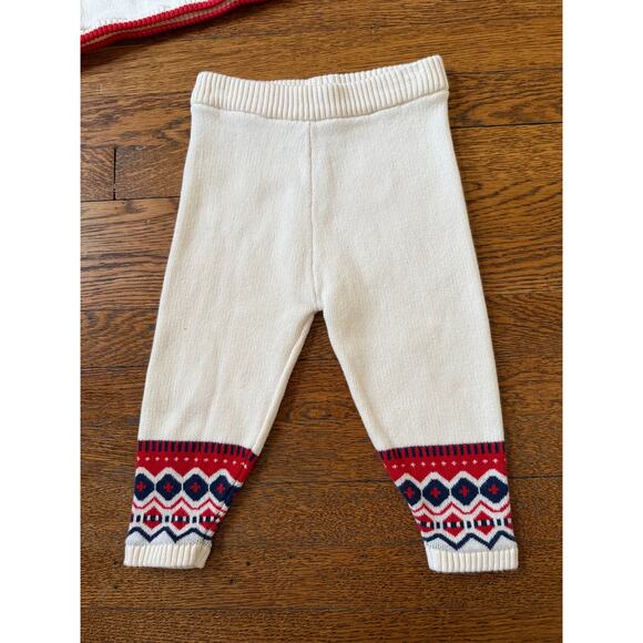 Hanna Andersson Fair Isle Sweater Outfit Size 2 - Picture 4 of 5